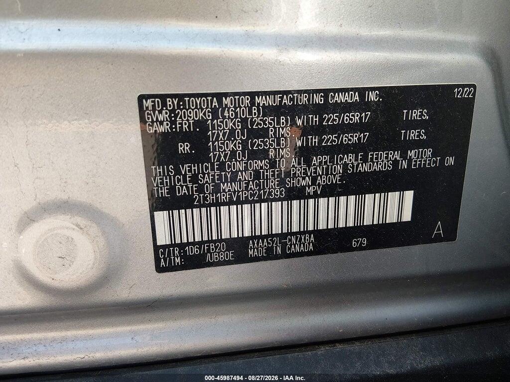 2T3H1RFV1PC217393 2023 TOYOTA RAV4 photo no. 9
