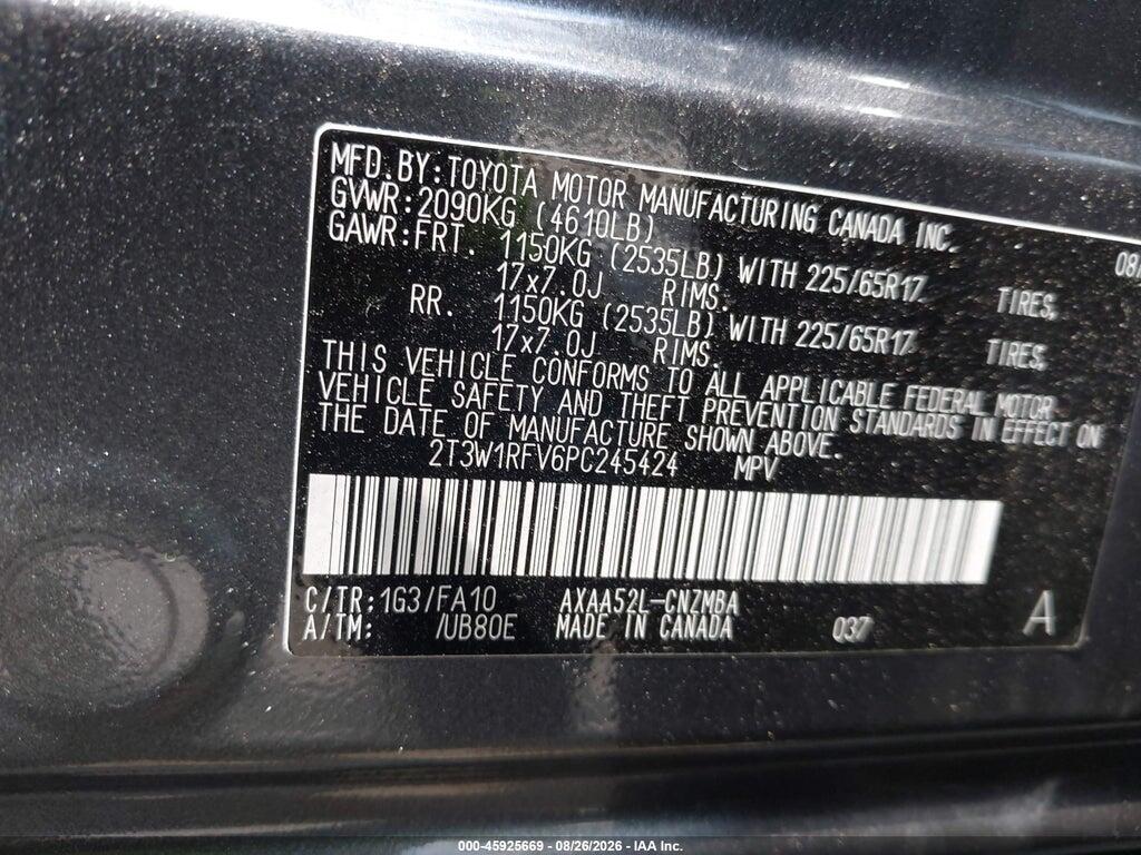 2T3W1RFV6PC245424 2023 TOYOTA RAV4 photo no. 9