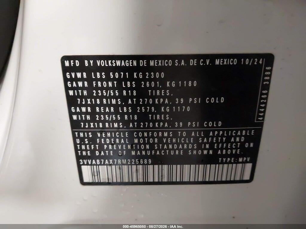 3VVAB7AX7RM225689 2024 VOLKSWAGEN TIGUAN photo no. 9