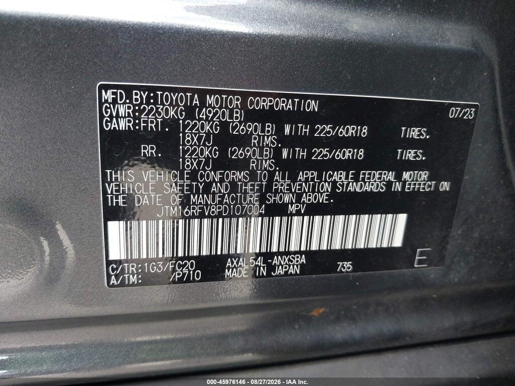 JTM16RFV8PD107004 2023 TOYOTA RAV4 HYBRID photo no. 9