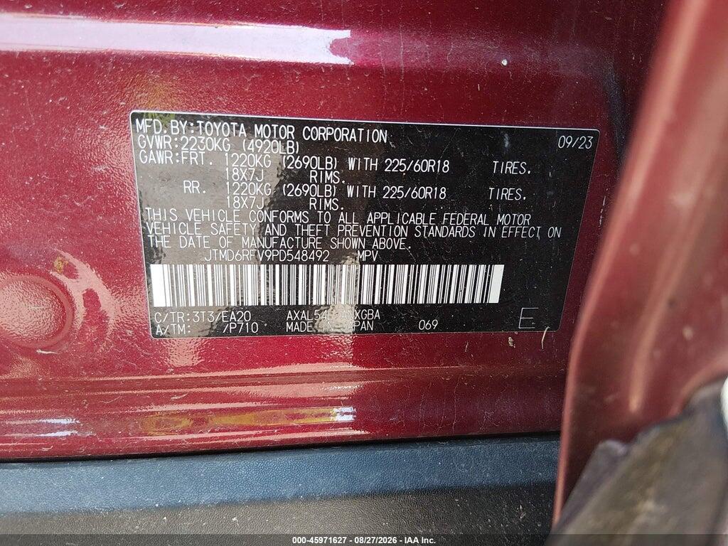 JTMD6RFV9PD548492 2023 TOYOTA RAV4 HYBRID photo no. 9