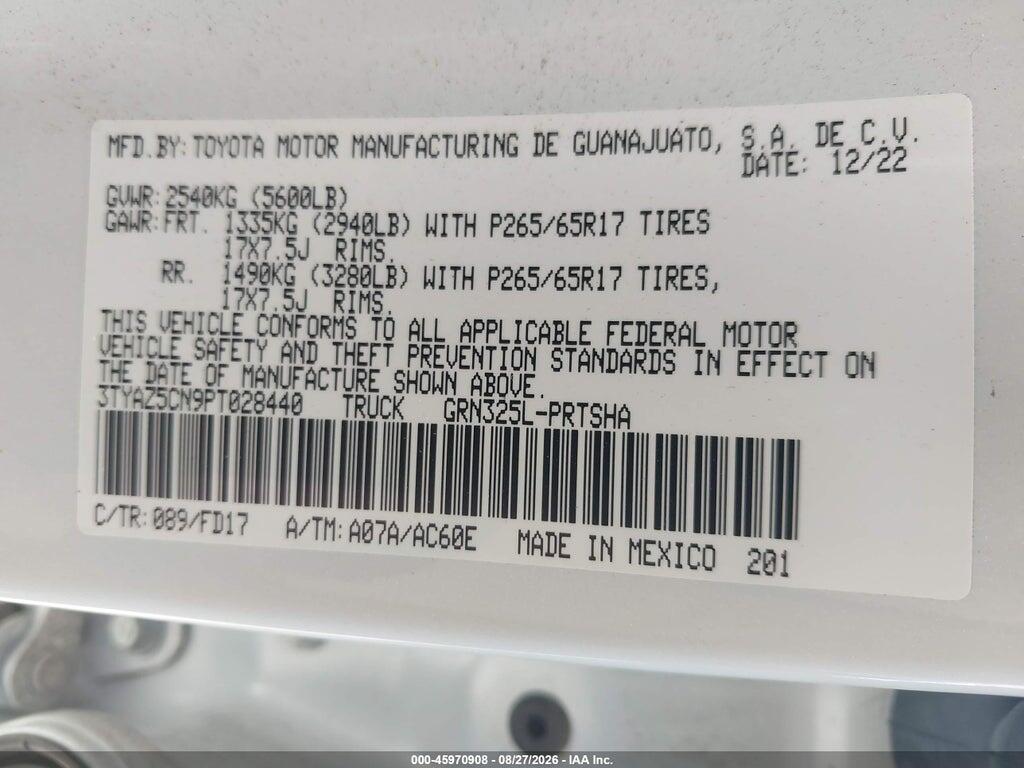 3TYAZ5CN9PT028440 2023 TOYOTA TACOMA photo no. 9