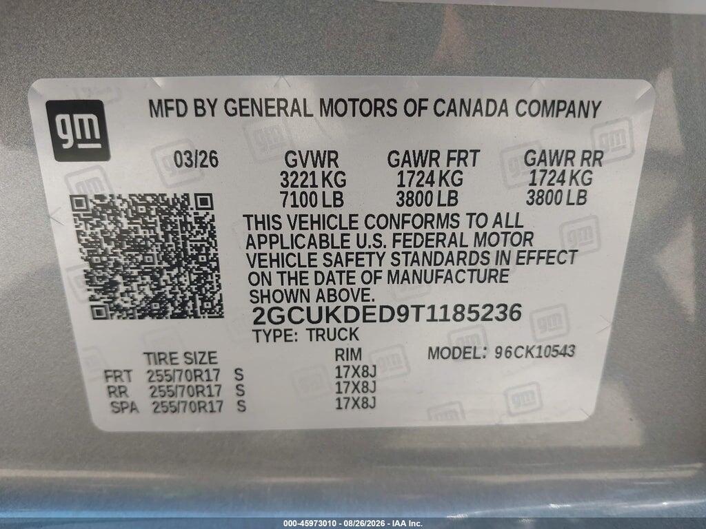 2GCUKDED9T1185236 2026 CHEVROLET SILVERADO 1500 photo no. 7