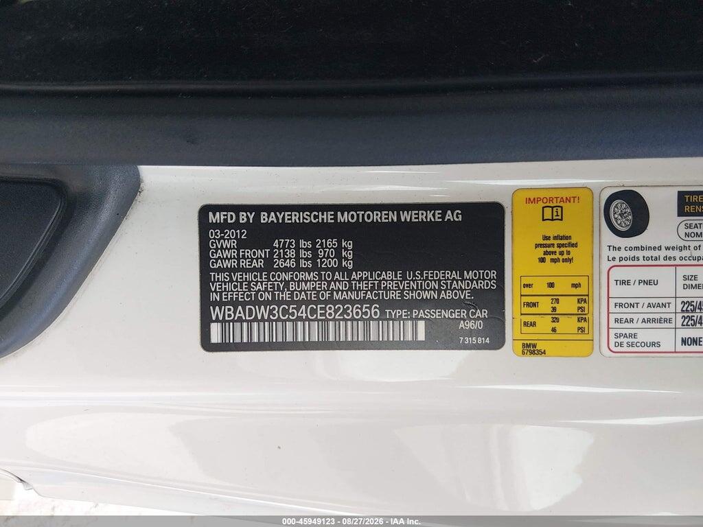 WBADW3C54CE823656 2012 BMW 328I photo no. 9