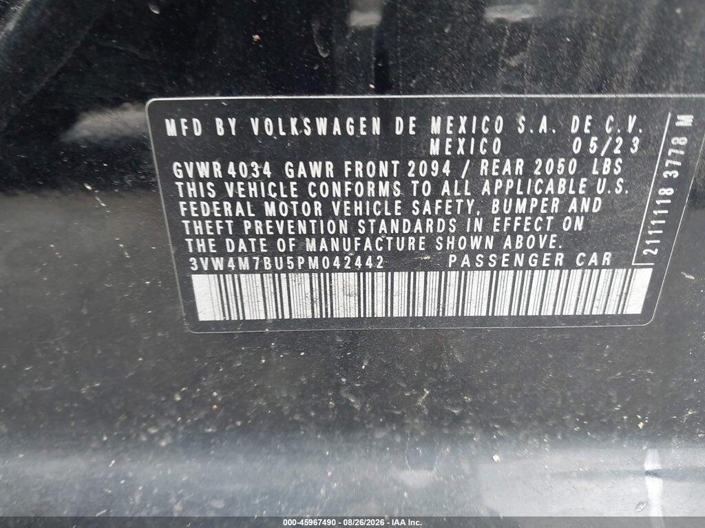 3VW4M7BU5PM042442 2023 VOLKSWAGEN JETTA photo no. 9