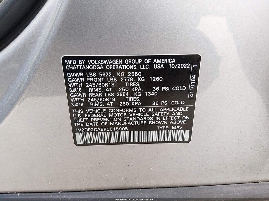1V2DP2CA5PC515905 2023 VOLKSWAGEN ATLAS photo no. 9