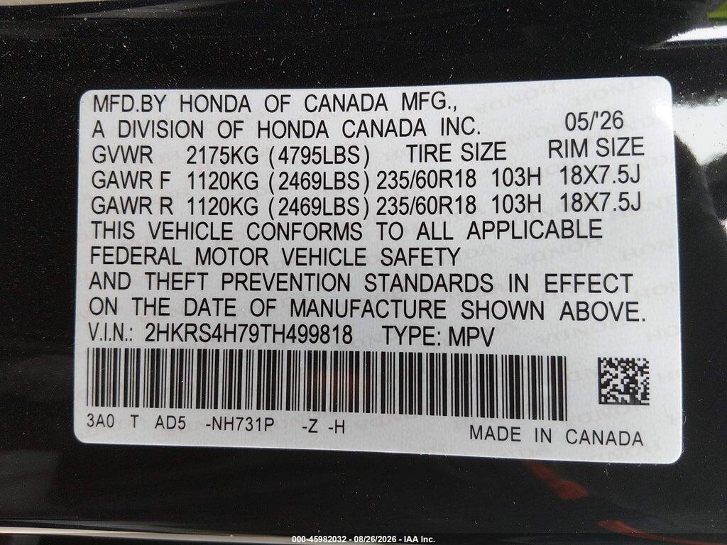 2HKRS4H79TH499818 2026 HONDA CR-V photo no. 9