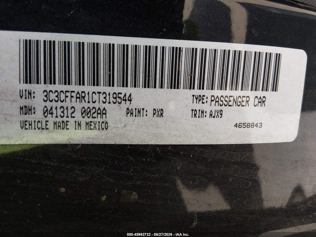 3C3CFFAR1CT319544 2012 FIAT 500 photo no. 9