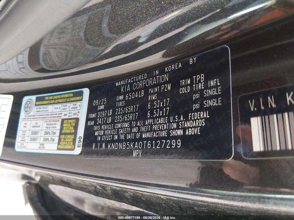 KNDNB5KA0T6127299 2026 KIA CARNIVAL MPV HYBRID photo no. 9