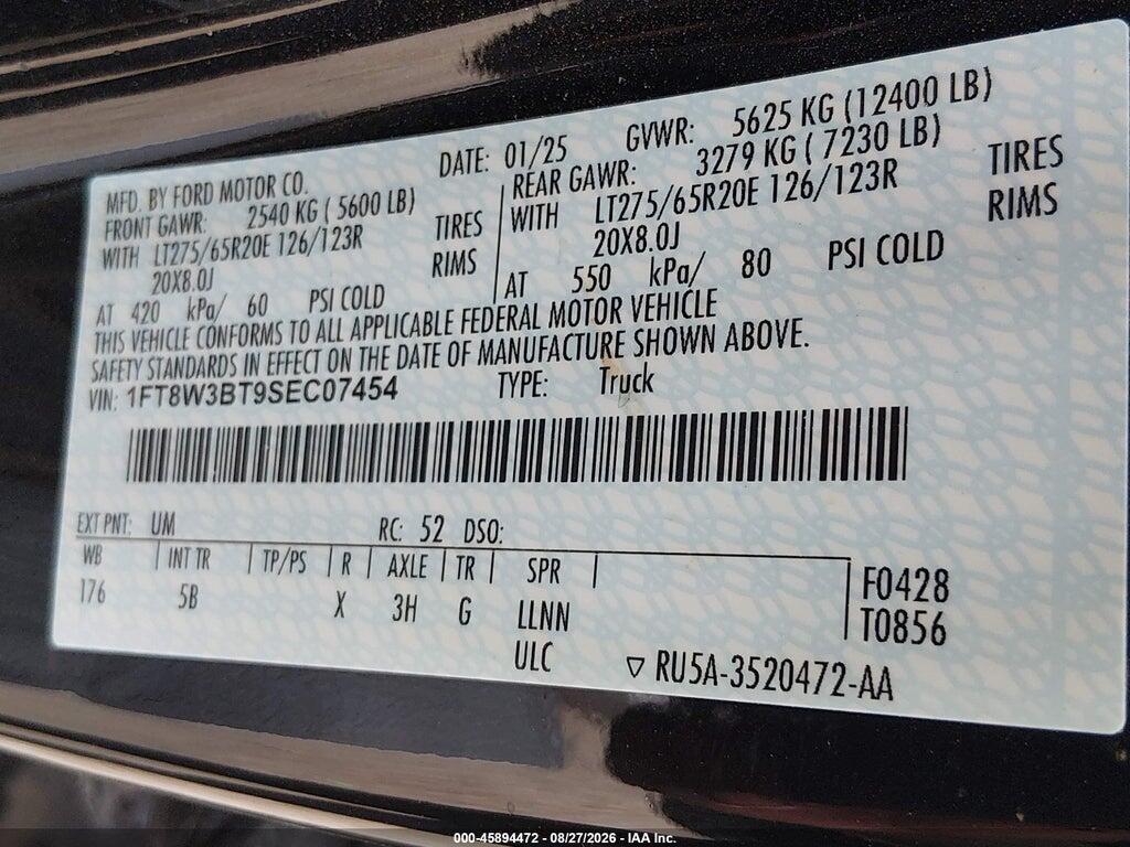1FT8W3BT9SEC07454 2025 FORD F-350 photo no. 8