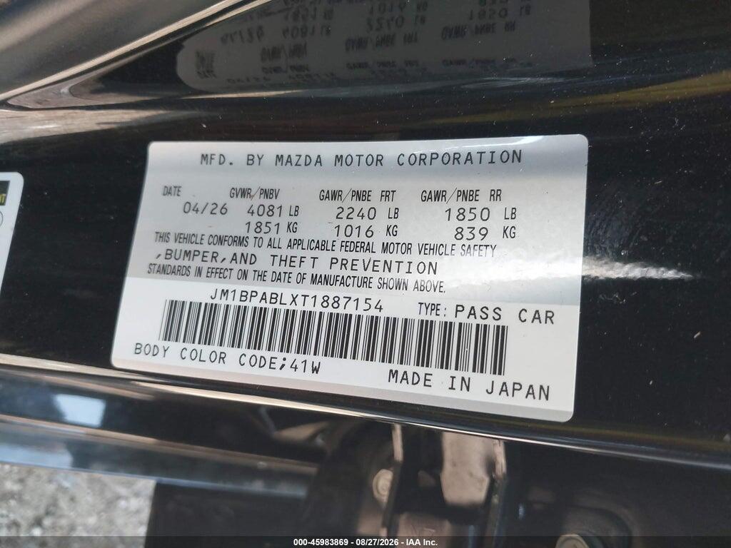 JM1BPABLXT1887154 2026 MAZDA MAZDA3 photo no. 9