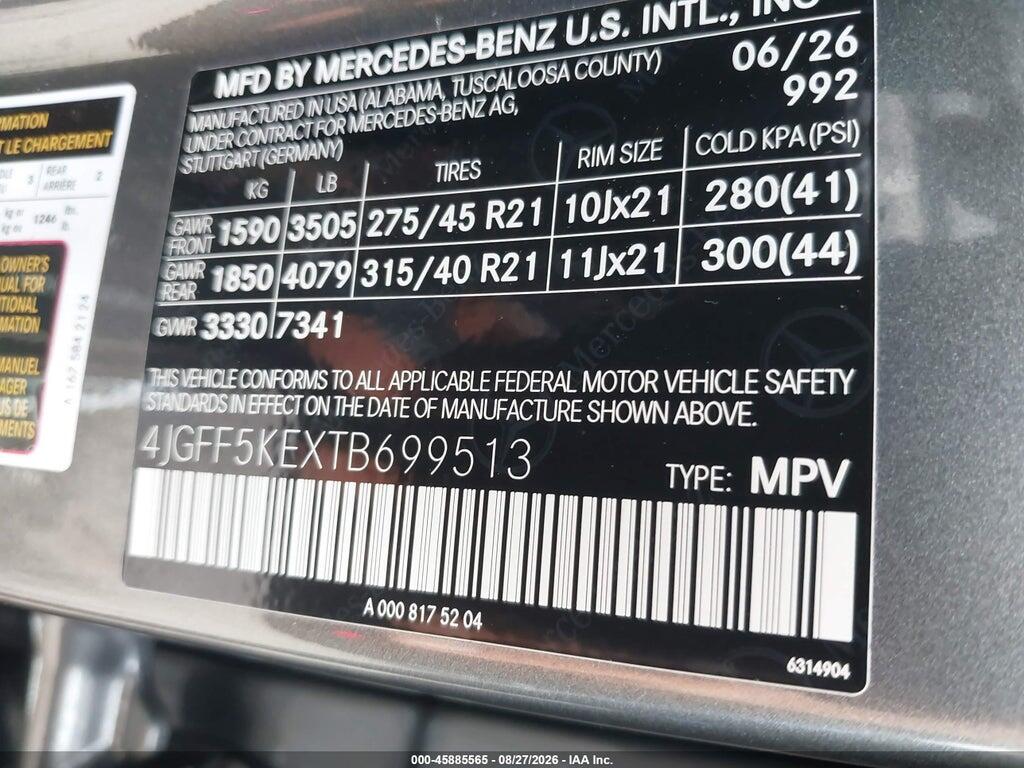 4JGFF5KEXTB699513 2026 MERCEDES-BENZ GLS 450 photo no. 9