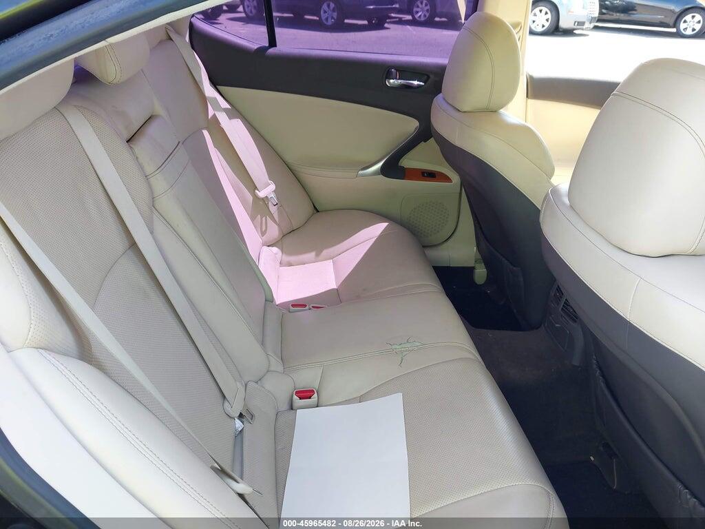 JTHBK262692089659 2009 LEXUS IS 250 photo no. 8