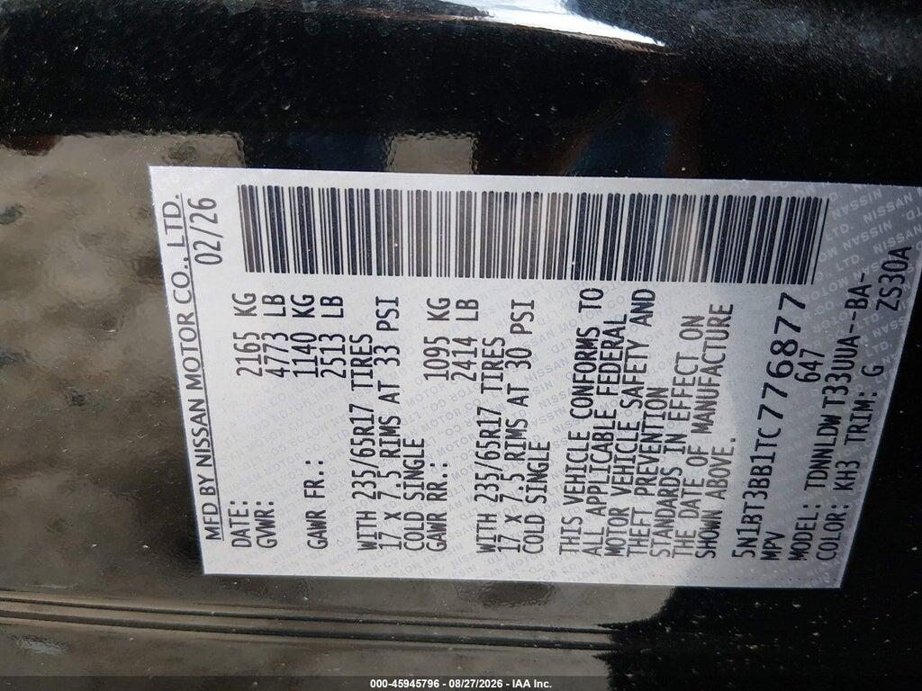 5N1BT3BB1TC776877 2026 NISSAN ROGUE photo no. 9