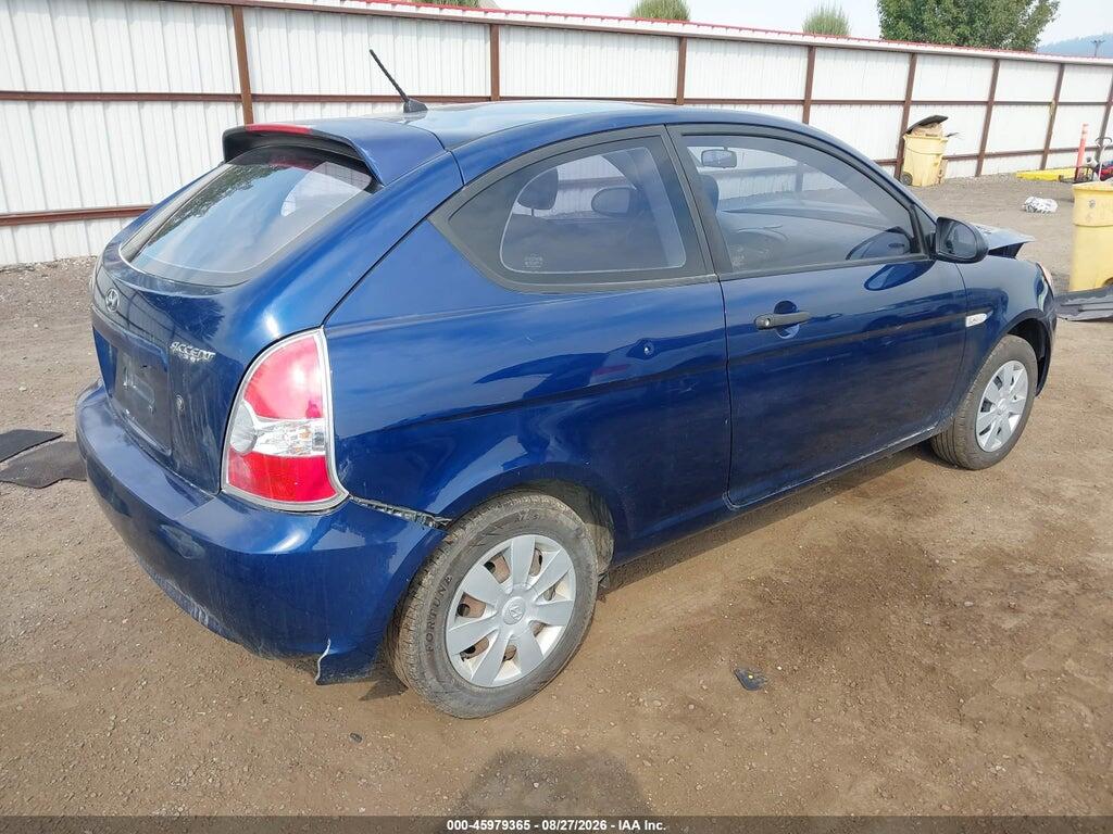 KMHCM36C87U015820 2007 HYUNDAI ACCENT photo no. 4
