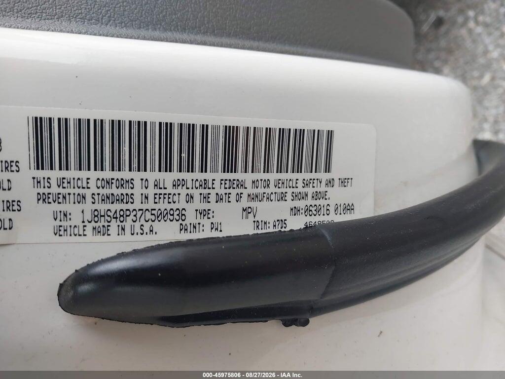 1J8HS48P37C500936 2007 JEEP GRAND CHEROKEE photo no. 9