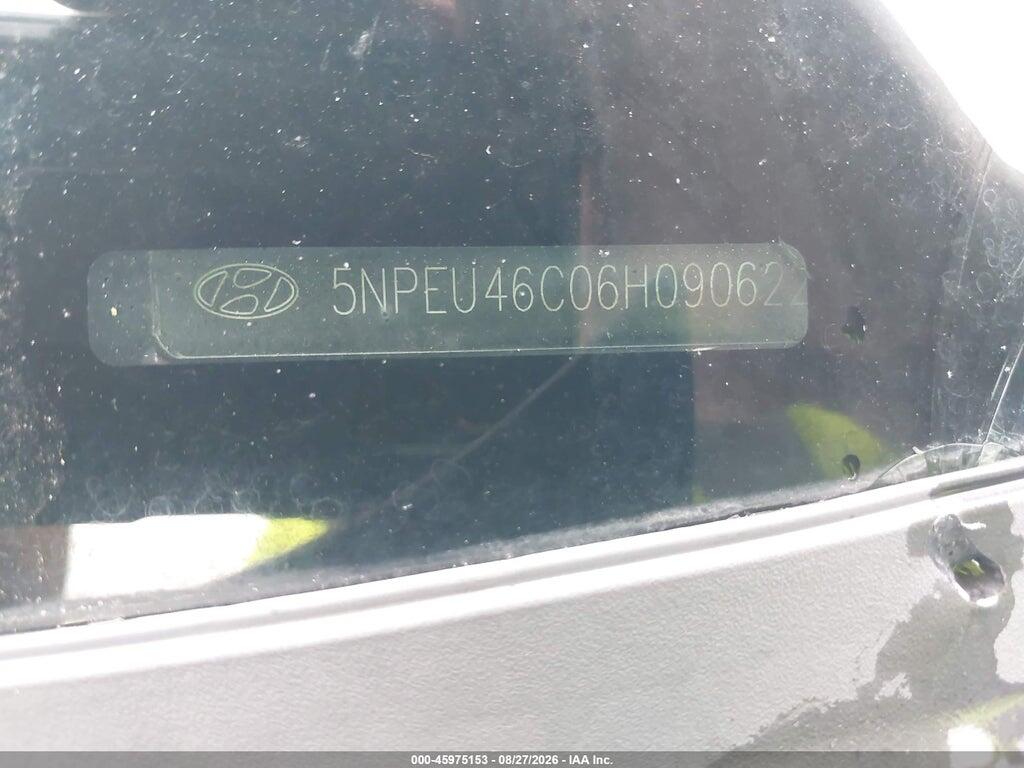 5NPEU46C06H090622 2006 HYUNDAI SONATA photo no. 9
