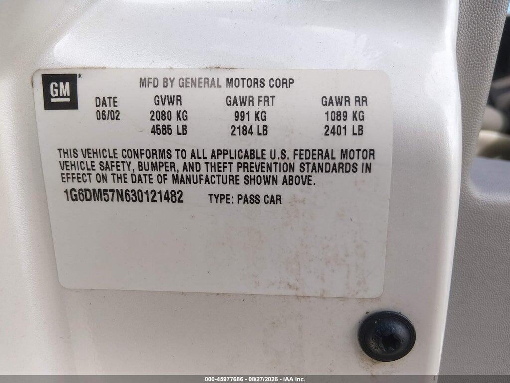1G6DM57N630121482 2003 CADILLAC CTS photo no. 9