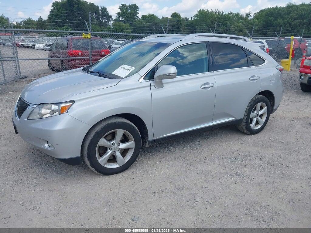 2T2BK1BA0CC125309 2012 LEXUS RX 350 photo no. 2