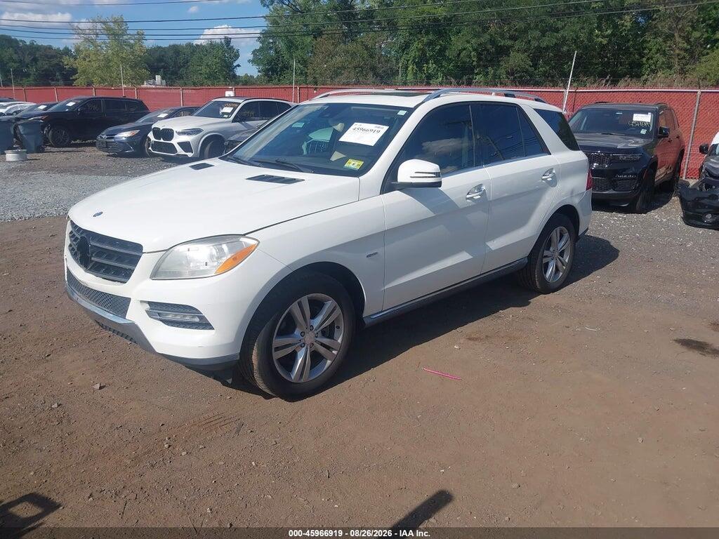 4JGDA5HB1CA002271 2012 MERCEDES-BENZ ML 350 photo no. 2