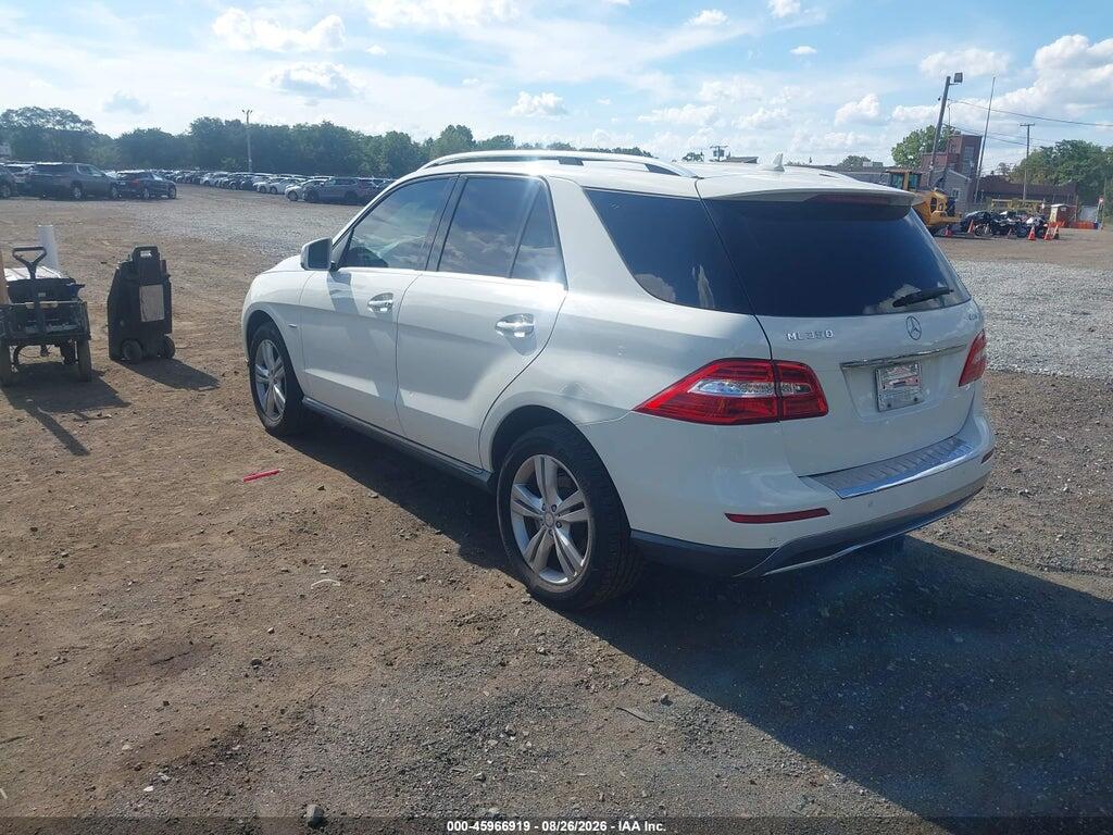 4JGDA5HB1CA002271 2012 MERCEDES-BENZ ML 350 photo no. 3