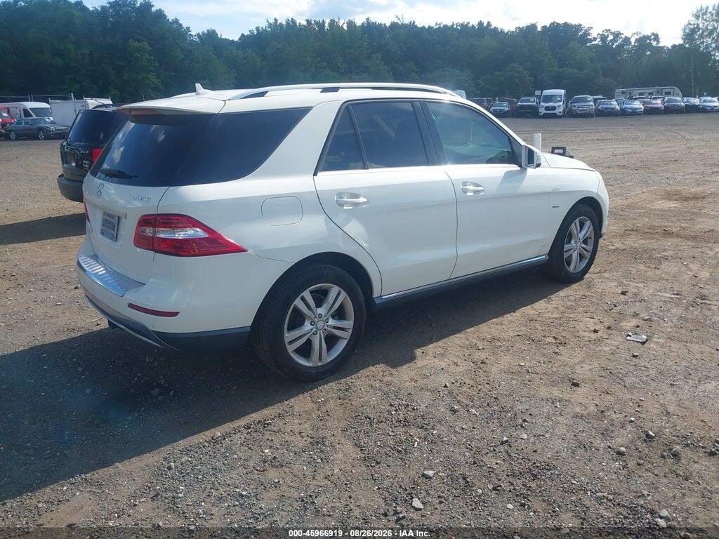 4JGDA5HB1CA002271 2012 MERCEDES-BENZ ML 350 photo no. 4