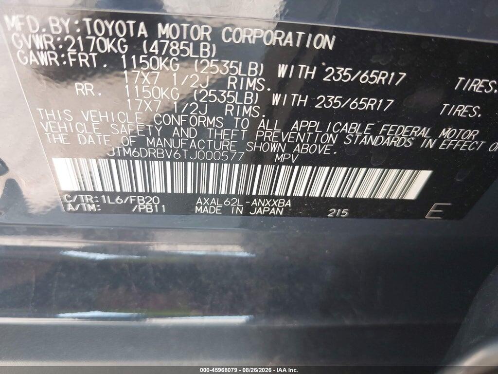 JTM6DRBV6TJ000577 2026 TOYOTA RAV4 photo no. 9