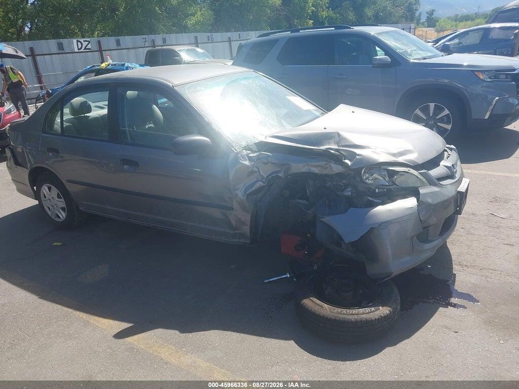 2005 HONDA CIVIC 1HGES16385L026554