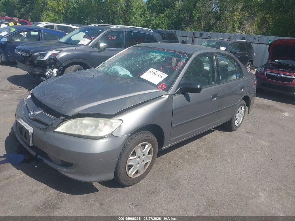 1HGES16385L026554 2005 HONDA CIVIC photo no. 2