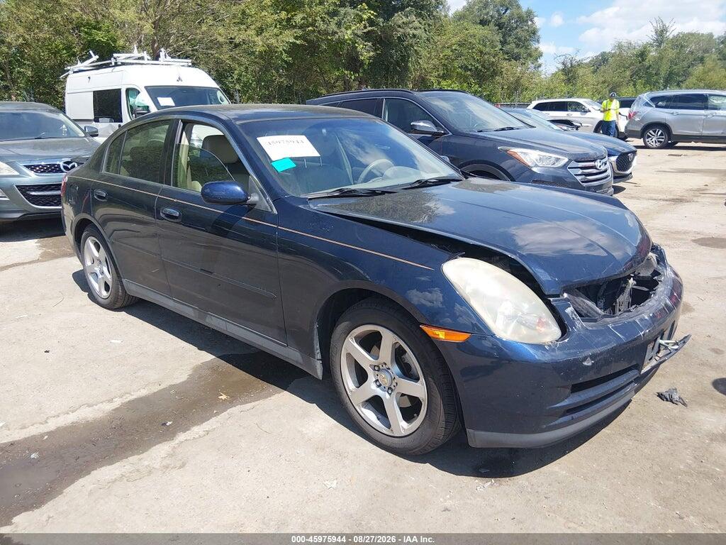 2003 INFINITI G35 JNKCV51E03M020329