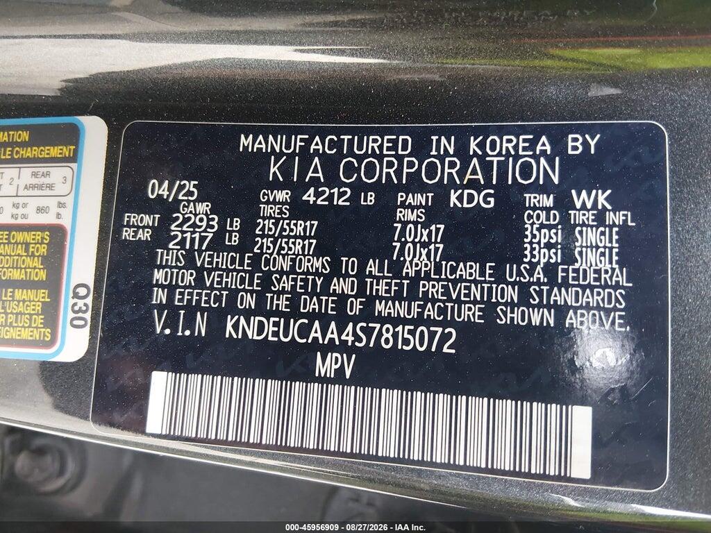 KNDEUCAA4S7815072 2025 KIA SELTOS photo no. 9