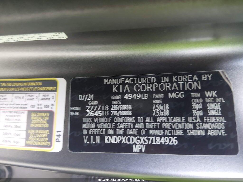 KNDPXCDGXS7184926 2025 KIA SPORTAGE HYBRID photo no. 9