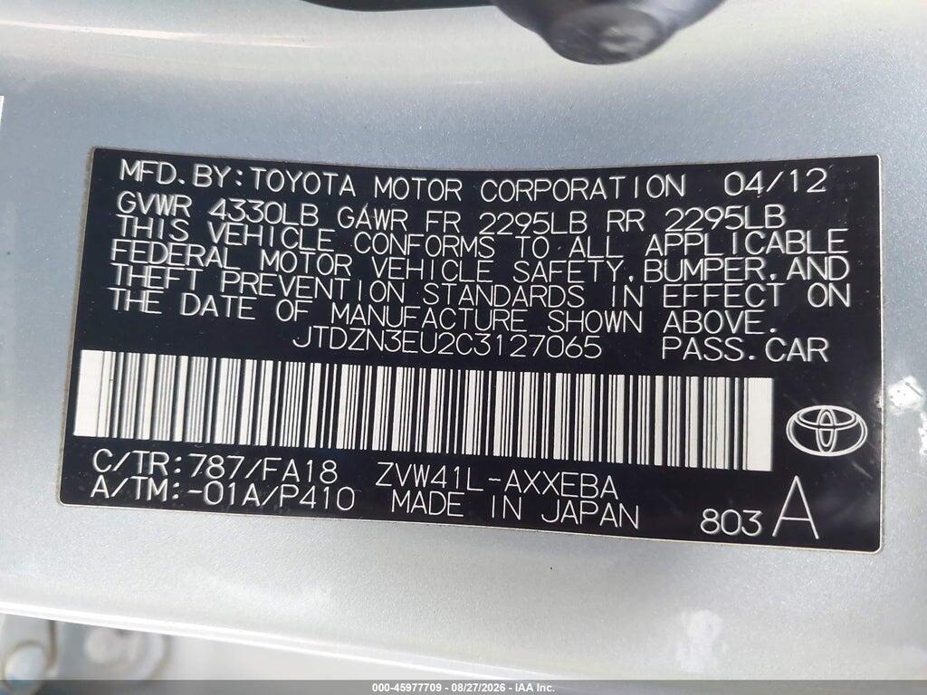 JTDZN3EU2C3127065 2012 TOYOTA PRIUS V photo no. 9