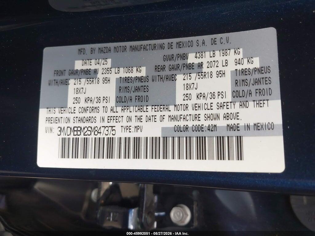 3MVDMBBM2SM847375 2025 MAZDA CX-30 photo no. 9