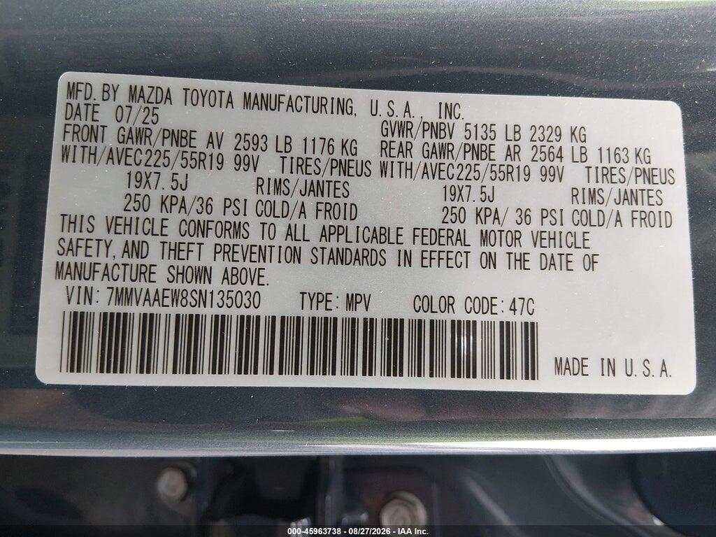 7MMVAAEW8SN135030 2025 MAZDA CX-50 HYBRID photo no. 9