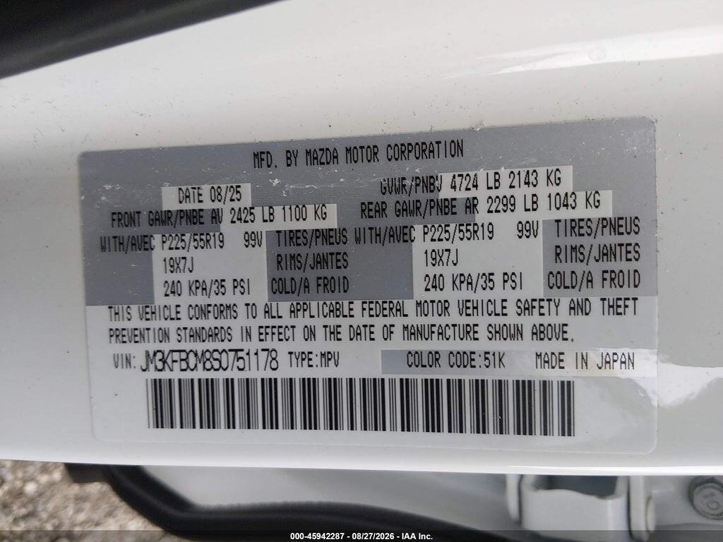 JM3KFBCM8S0751178 2025 MAZDA CX-5 photo no. 9
