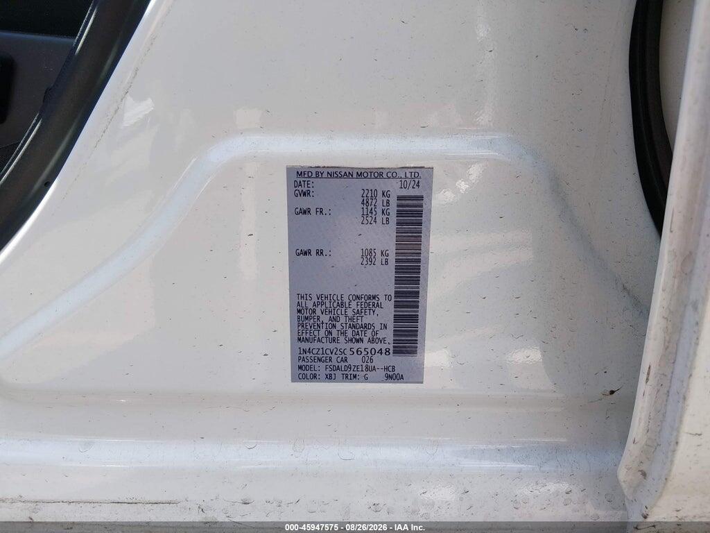 1N4CZ1CV2SC565048 2025 NISSAN LEAF photo no. 9
