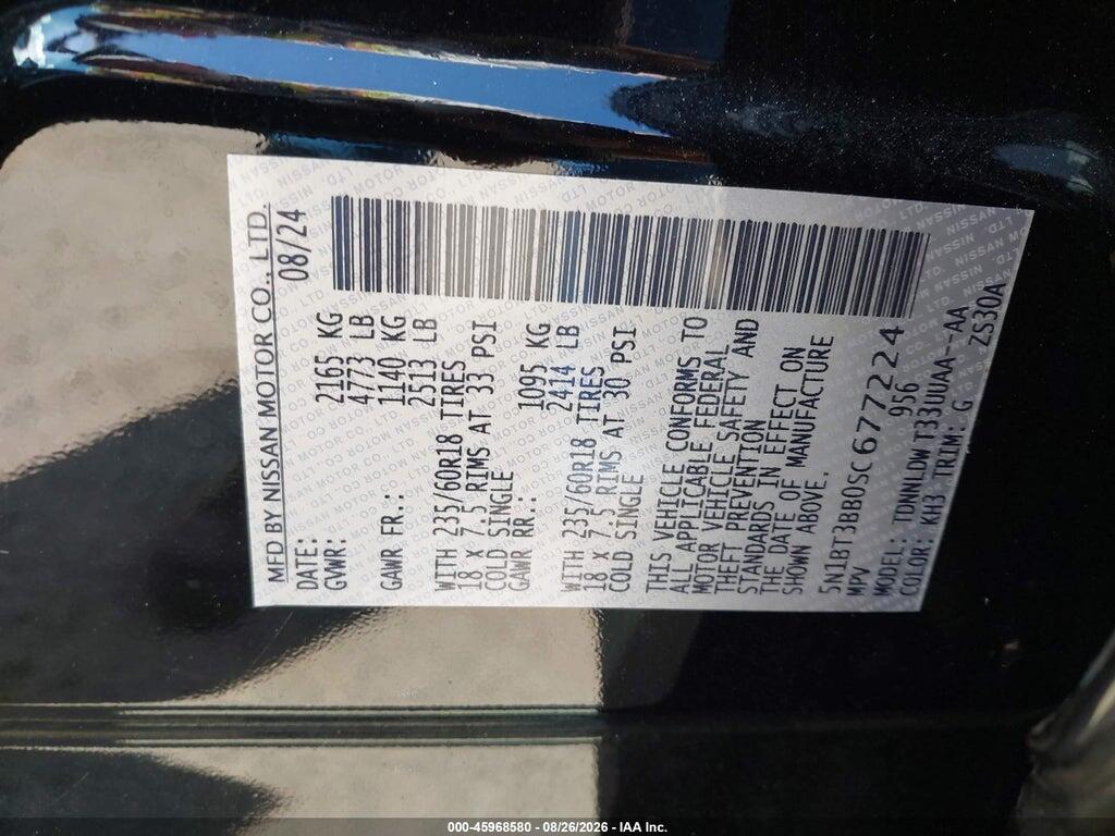 5N1BT3BB0SC677224 2025 NISSAN ROGUE photo no. 9