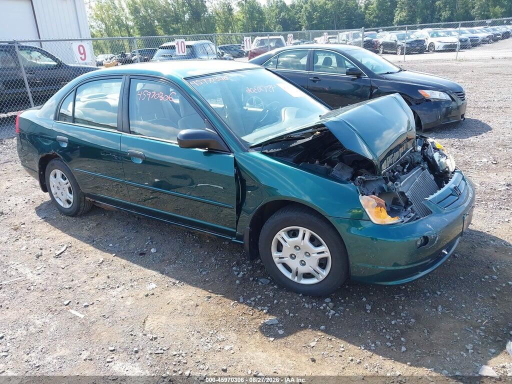 2001 HONDA CIVIC 2HGES16531H609347