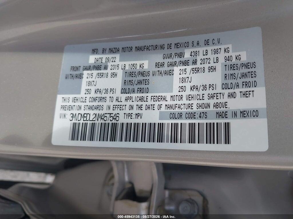 3MVDMBDL2NM457546 2022 MAZDA CX-30 photo no. 9