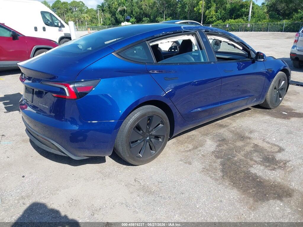 5YJ3E1EB6SF902896 2025 TESLA MODEL 3 photo no. 4