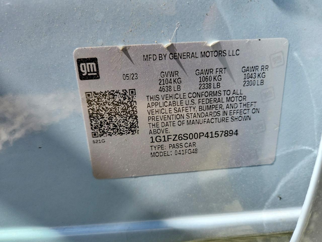 1G1FZ6S00P4157894 2023 CHEVROLET BOLT EUV photo no. 12