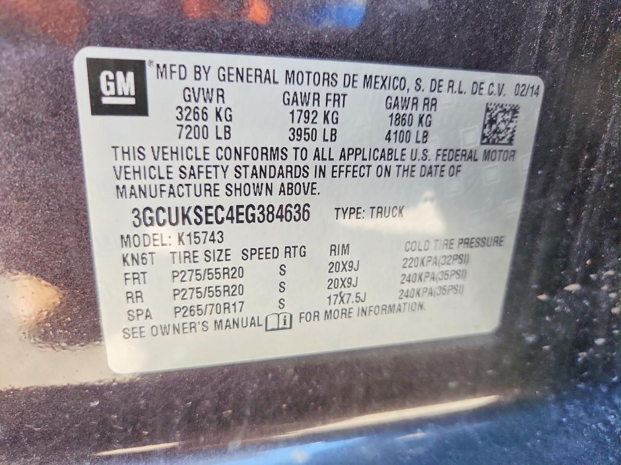 2014 CHEVROLET SILVERADO K1500 LTZ — Фото 12 из 12