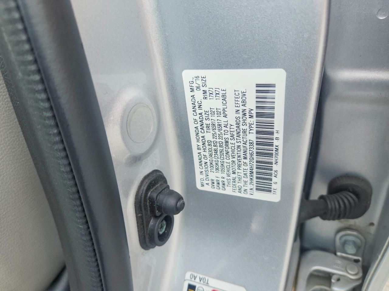 2HKRM4H72GH673387 2016 HONDA CR-V photo no. 12