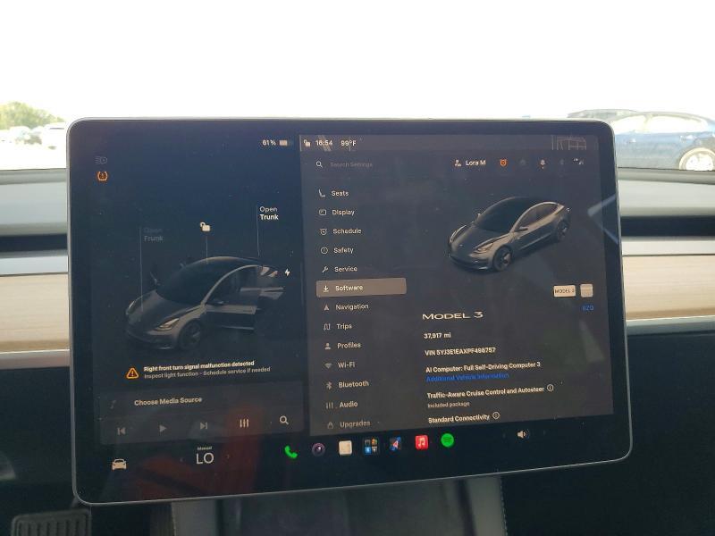 5YJ3E1EAXPF498757 2023 TESLA MODEL 3 photo no. 9