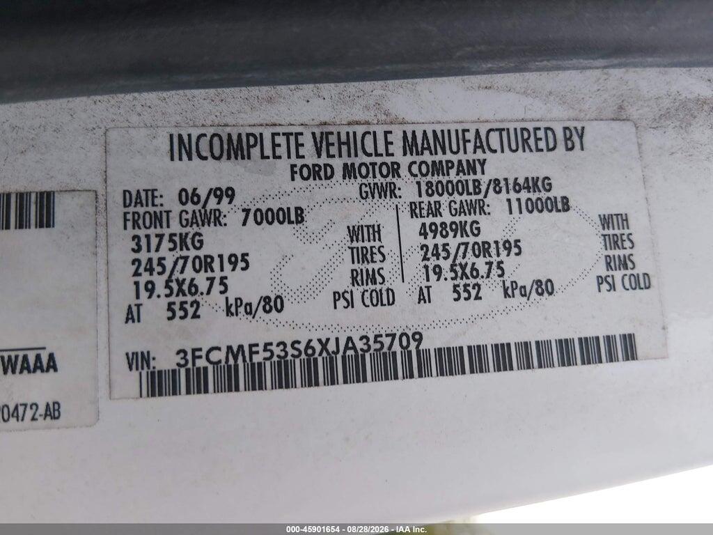 3FCMF53S6XJA35709 1999 FORD F550 photo no. 9