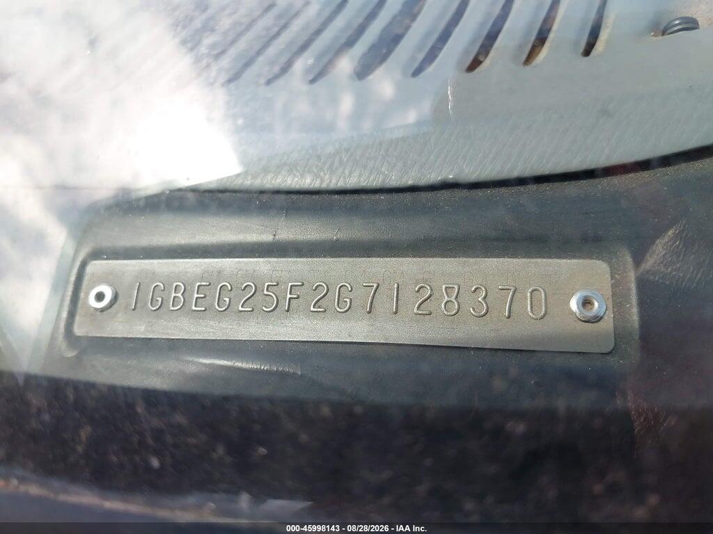1GBEG25F2G7128370 1986 CHEVROLET G20 photo no. 9