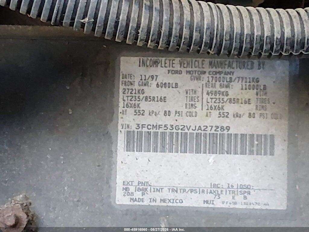 3FCMF53G2VJA27289 1997 FORD F530 photo no. 9