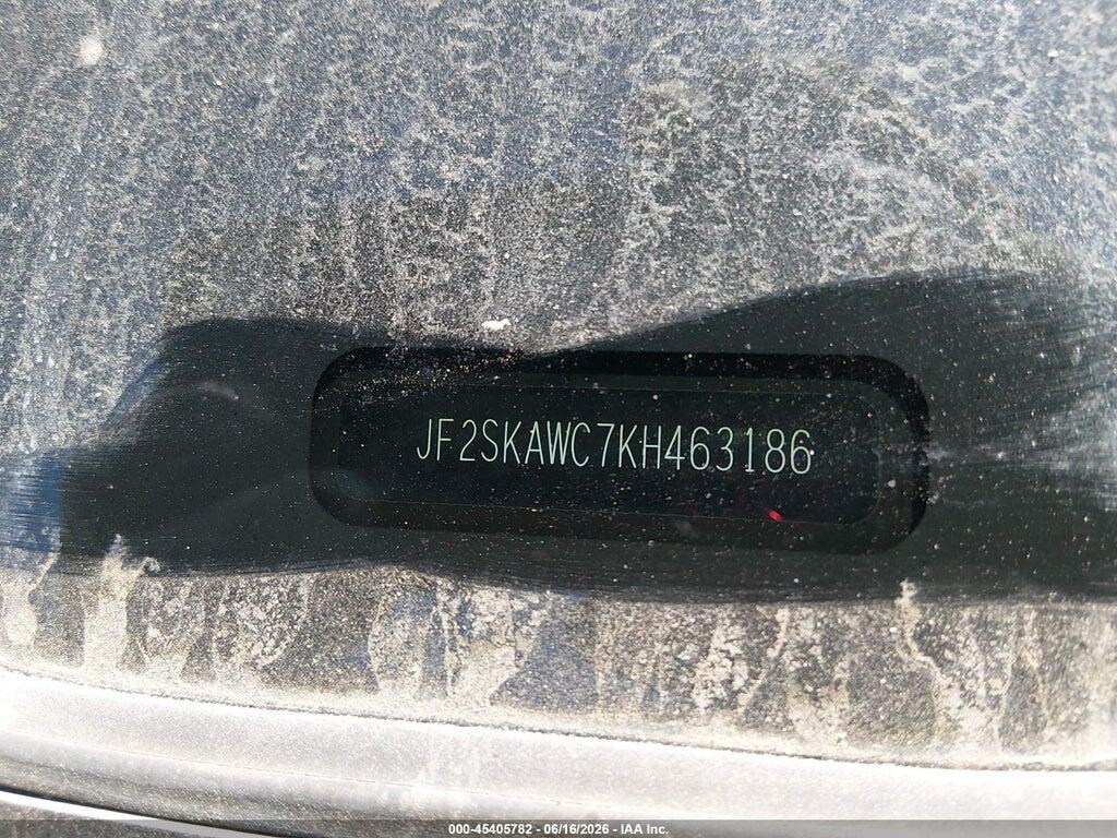 JF2SKAWC7KH463186 2019 SUBARU FORESTER photo no. 9