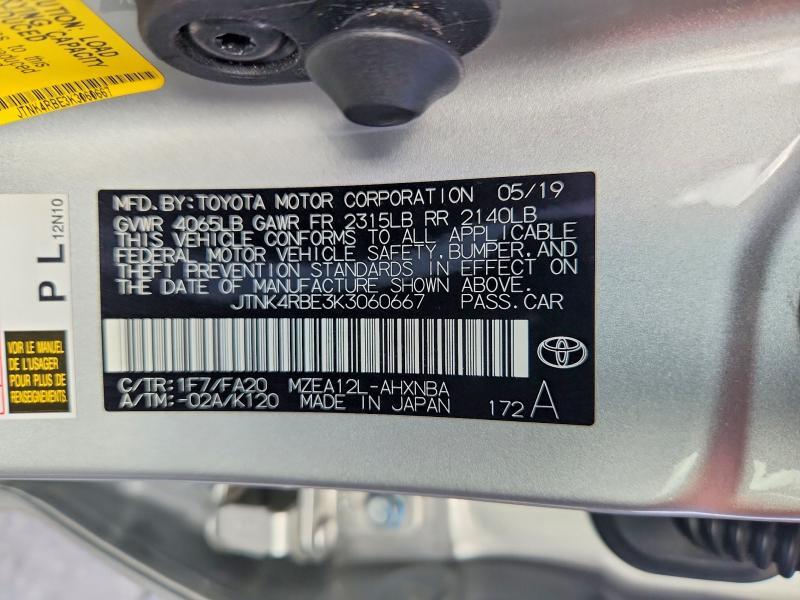 2019 TOYOTA COROLLA HATCHBACK SE — Фото 13 из 13